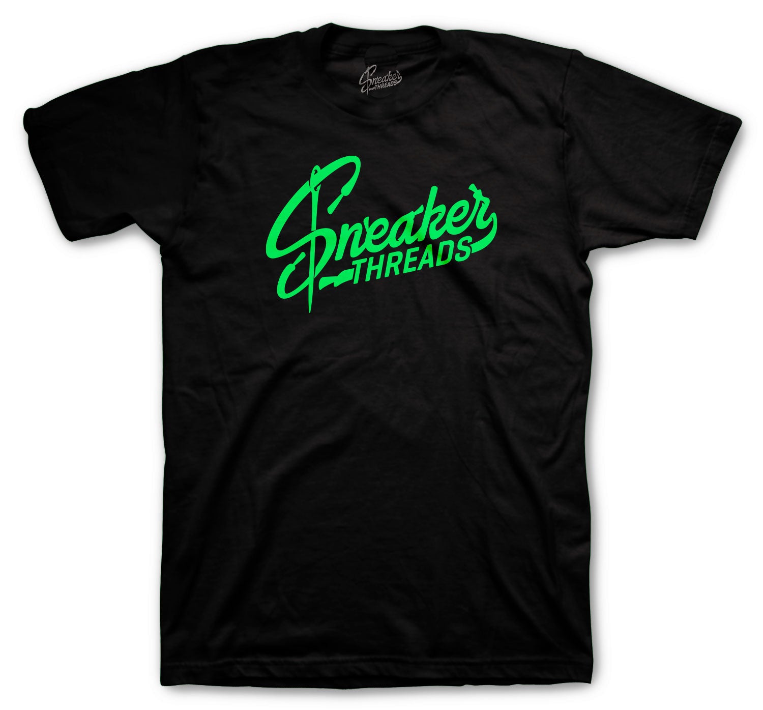 Retro 6 Electric Green Shirt - ST Logo - Black