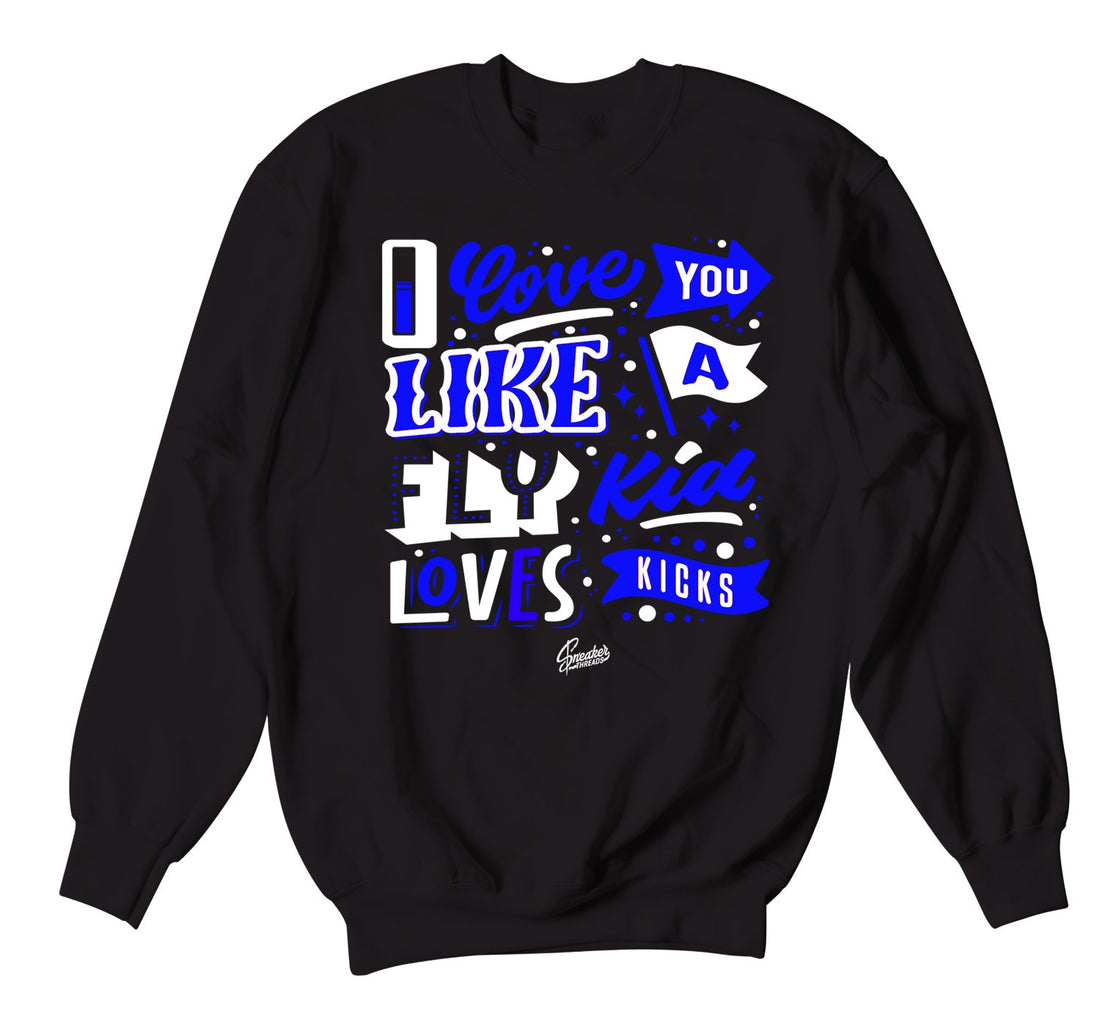 sweatshirt collection has matching sneaker collection arms 90 hyper royal sneakers