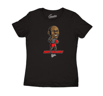 Womens Red Cement 3 Shirt - Made You Look - Black
