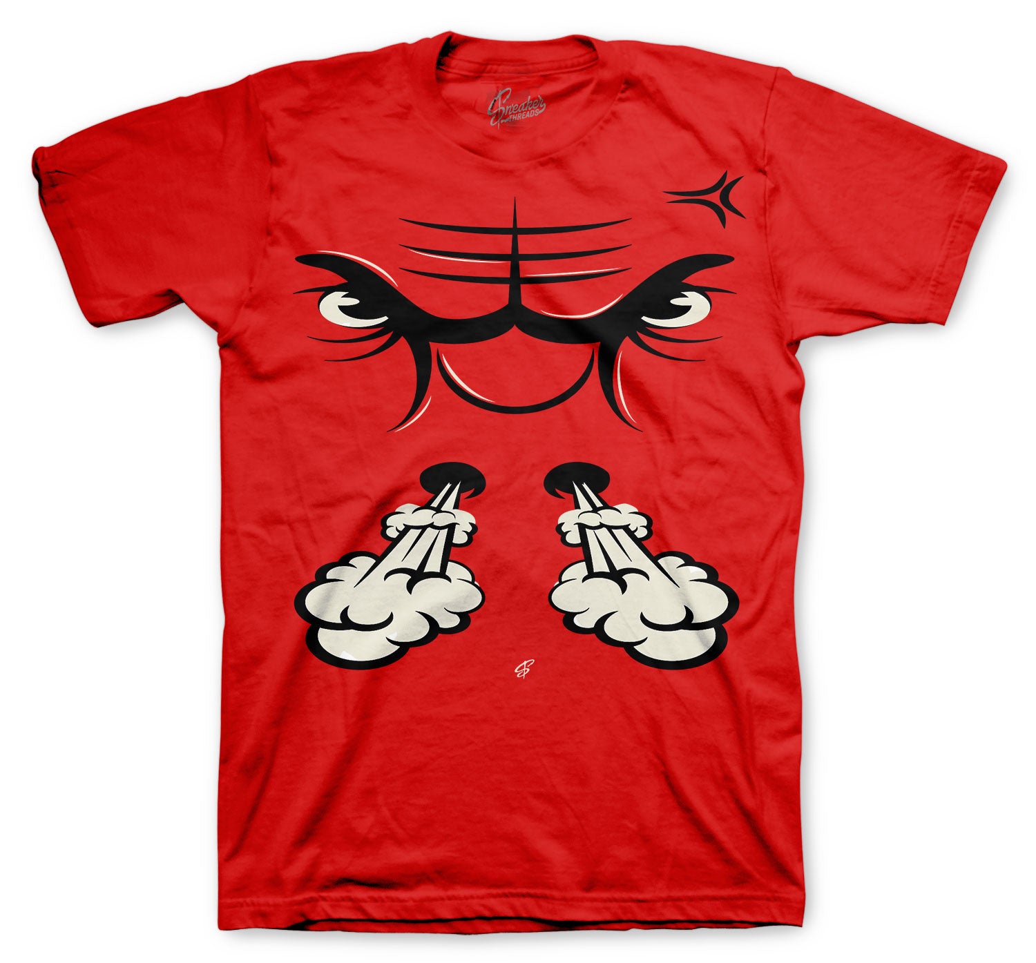 Retro 12 Super Bowl Shirt - Raging face - Red