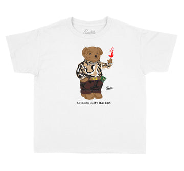 Kids Mushroom 4 Shirt - Cheers Bear - White