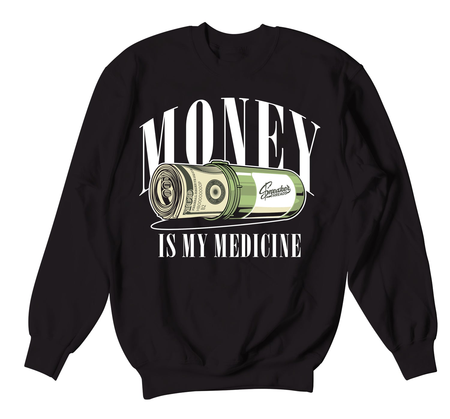 Resin Sweater - Money Medicine - Black