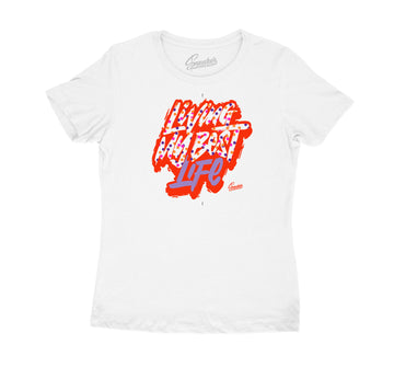 Womens Easter 5 Shirt - Living Life - White