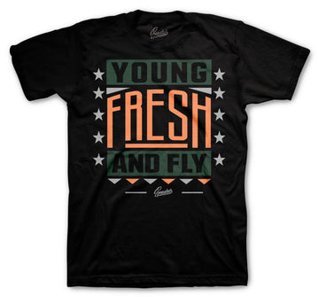 700 Wash Orange Shirt - Young Fresh - Black