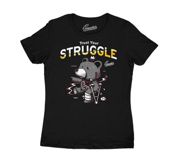 Womens Bordeaux 6 Shirt - Trust Your Struggle - Black