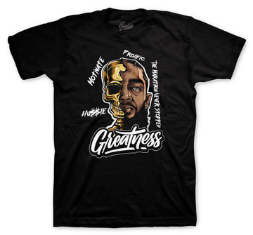 Retro 6 DMP Shirt - Great Nipsey - Black