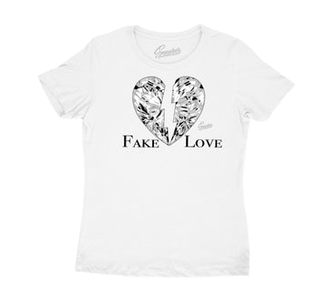 Womens Silver Toe 1 Shirt - Love - White