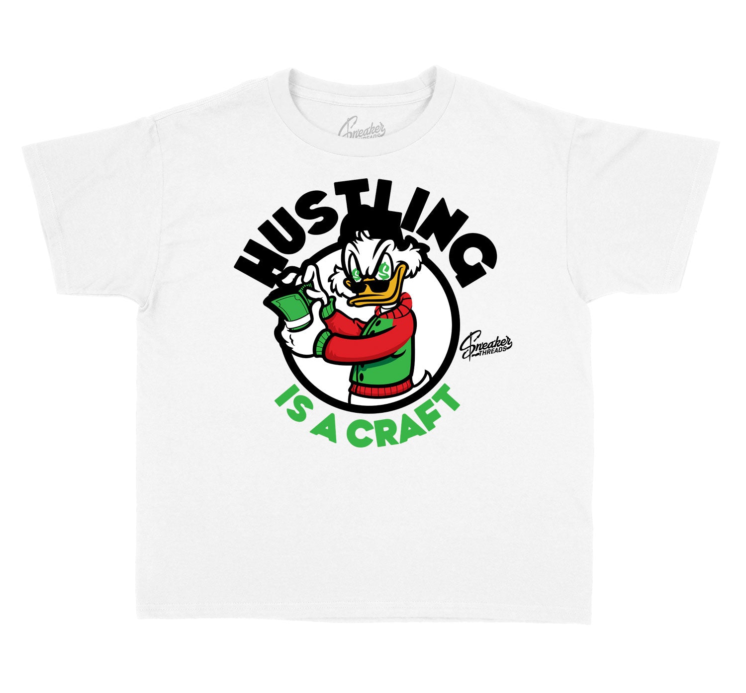 Kids Lucky Green 1 Shirt - Carfting - White