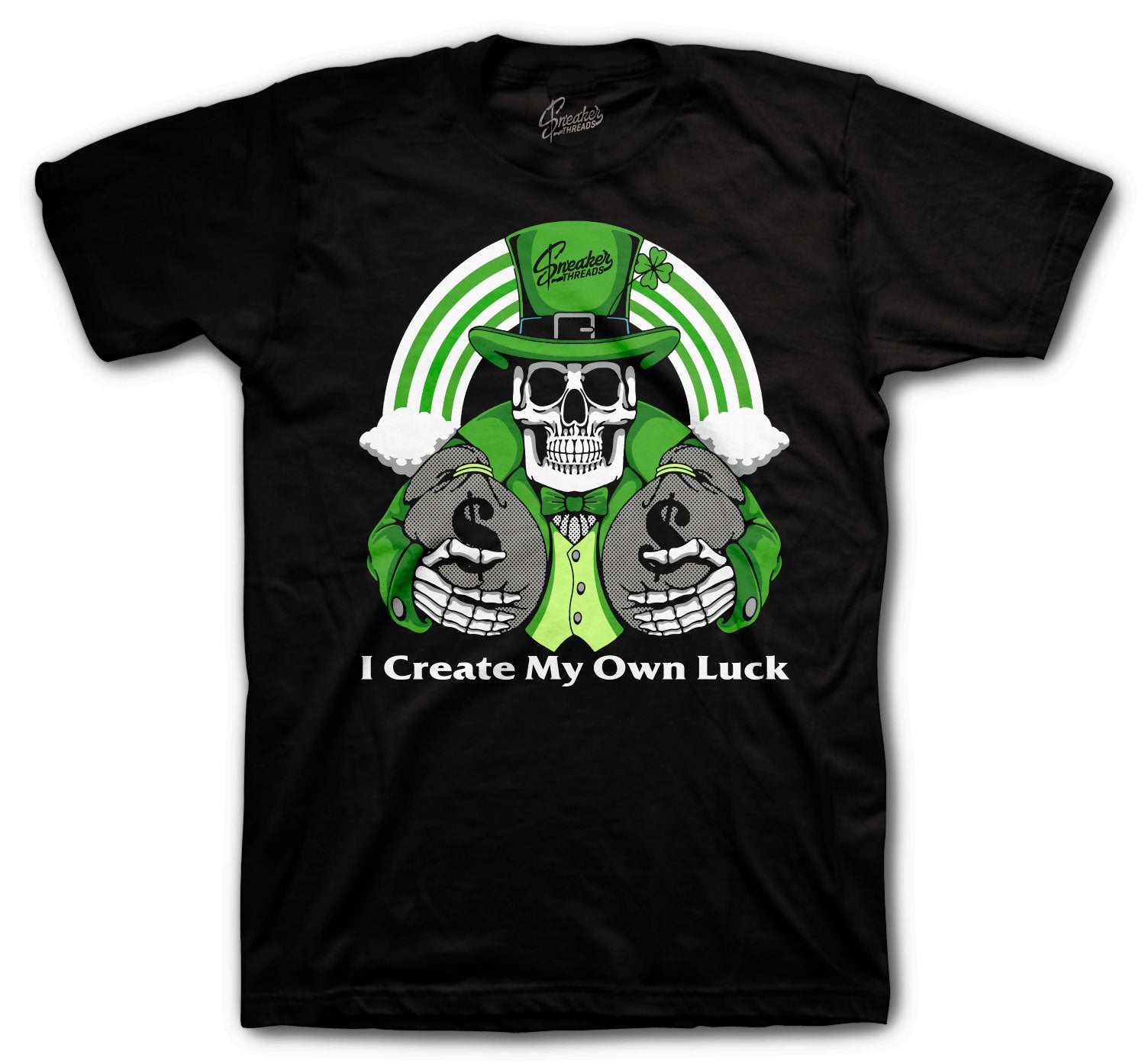 Retro 13 Lucky Green Shirt - Own Luck - Black
