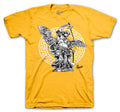 Jordan 9 uni gold sneaker collection designed  matching the shirt collection 