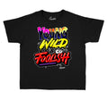 kids tee collection designed to match the Jordan what the 5 sneaker collection 