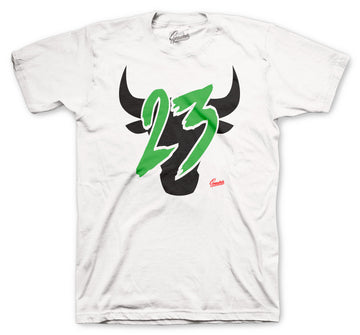 Retro 1 Lucky Green Shirt -  Toro - White