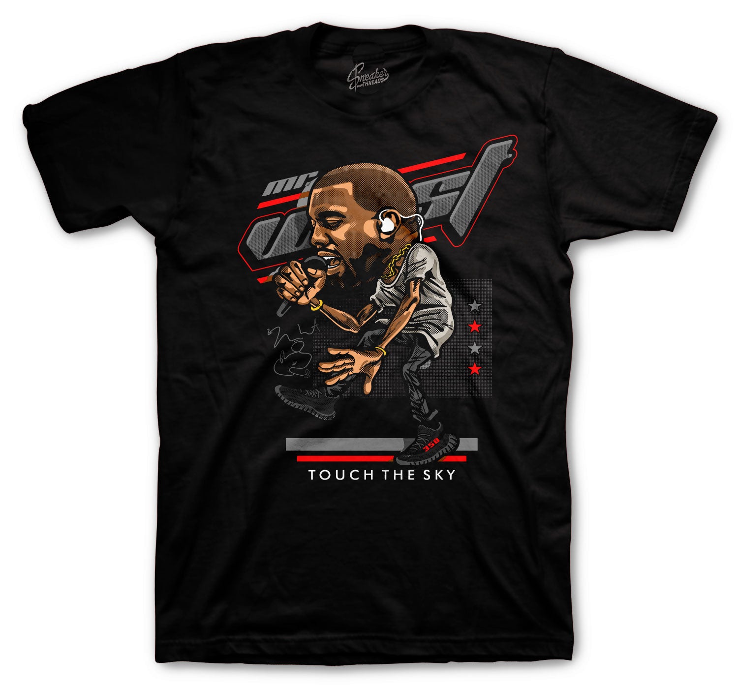 Bred 350 Shirt - Touch The Sky - Black