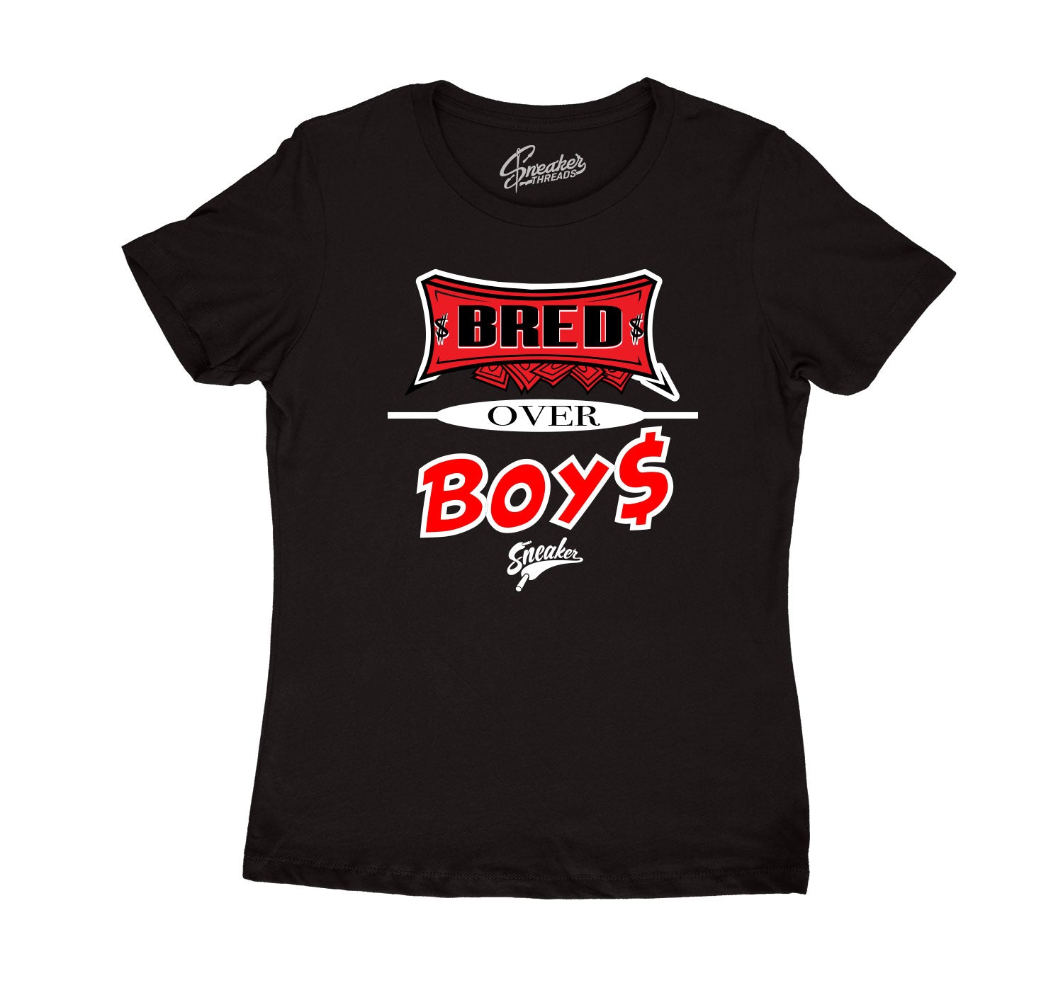 Womens sneaker tees match retro 11s bred shoes perfectly.