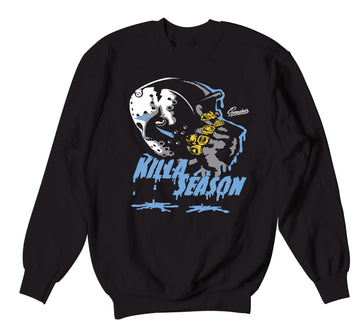 Retro 3 Valor Blue Sweater - Killa Season - Black