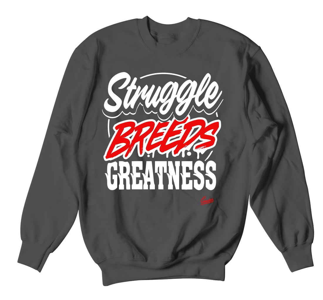 Dark Grey 12 Breeds Greatness Sweater for new Jordan release