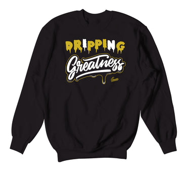 Retro 1 Black Gold Sweater - Drip Greatness - Black