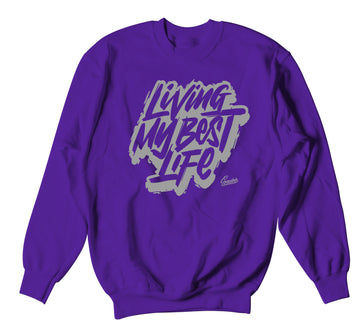 Retro 1 Mid Unite Sweater - Living Life - Purple