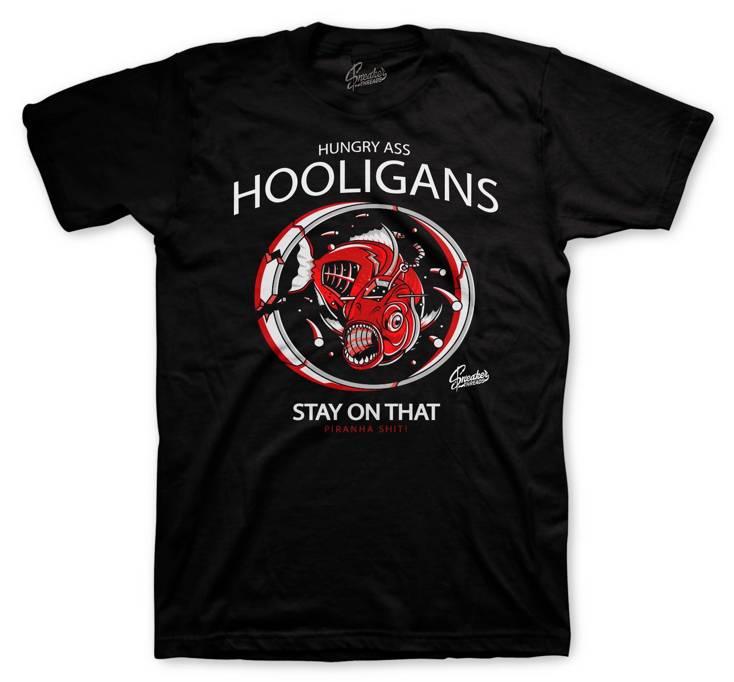 Retro 6 Carmine Shirt - Hooligans - Black
