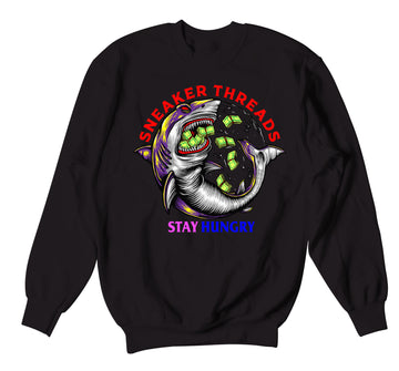 Retro 5 What The Sweater - Stay Hungry - Black