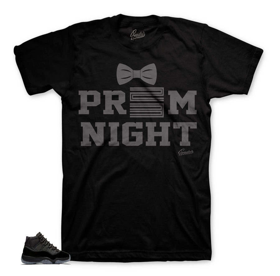 The best shirts to match Jordan 11 cap and gown shoes | Prom retro 11.