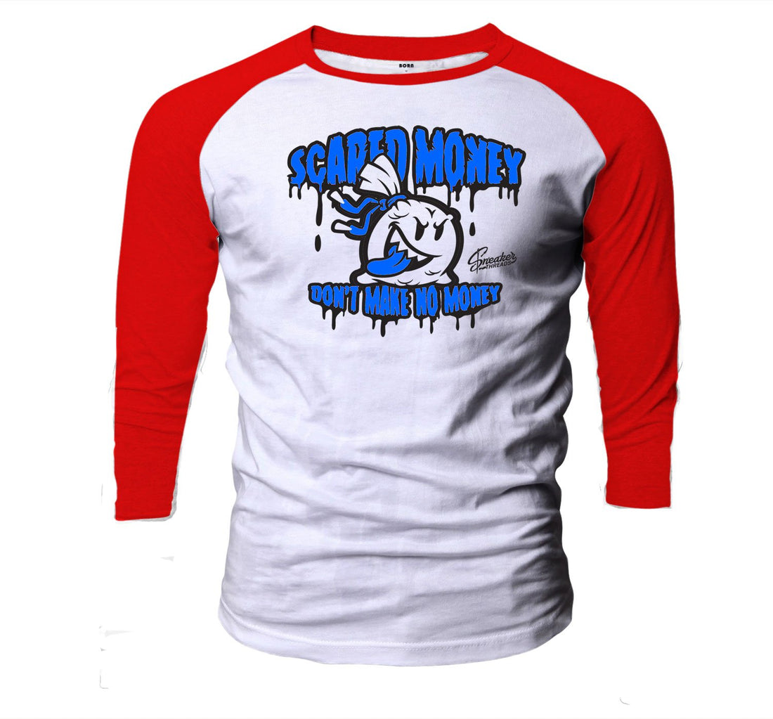 Jordan 4 What The Four Scared Money Raglan Shirt