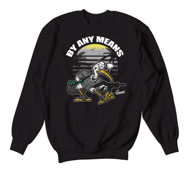 Retro 5 Anthracite Sweater - By Any Means - Black