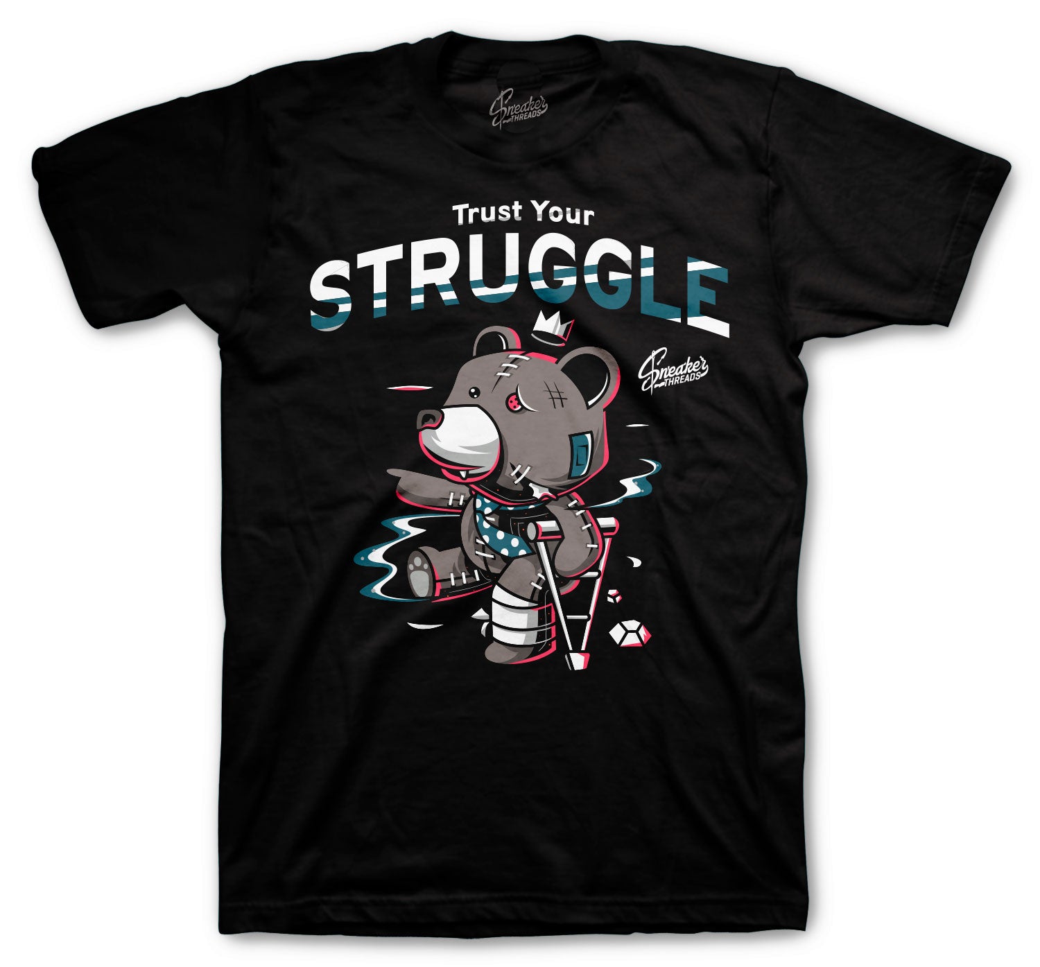 Miami Nights 8 Shirt - Trust Your Struggle - Black