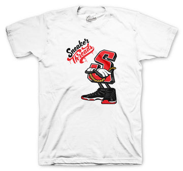 Retro 11 Bred Shirt - Big S - White