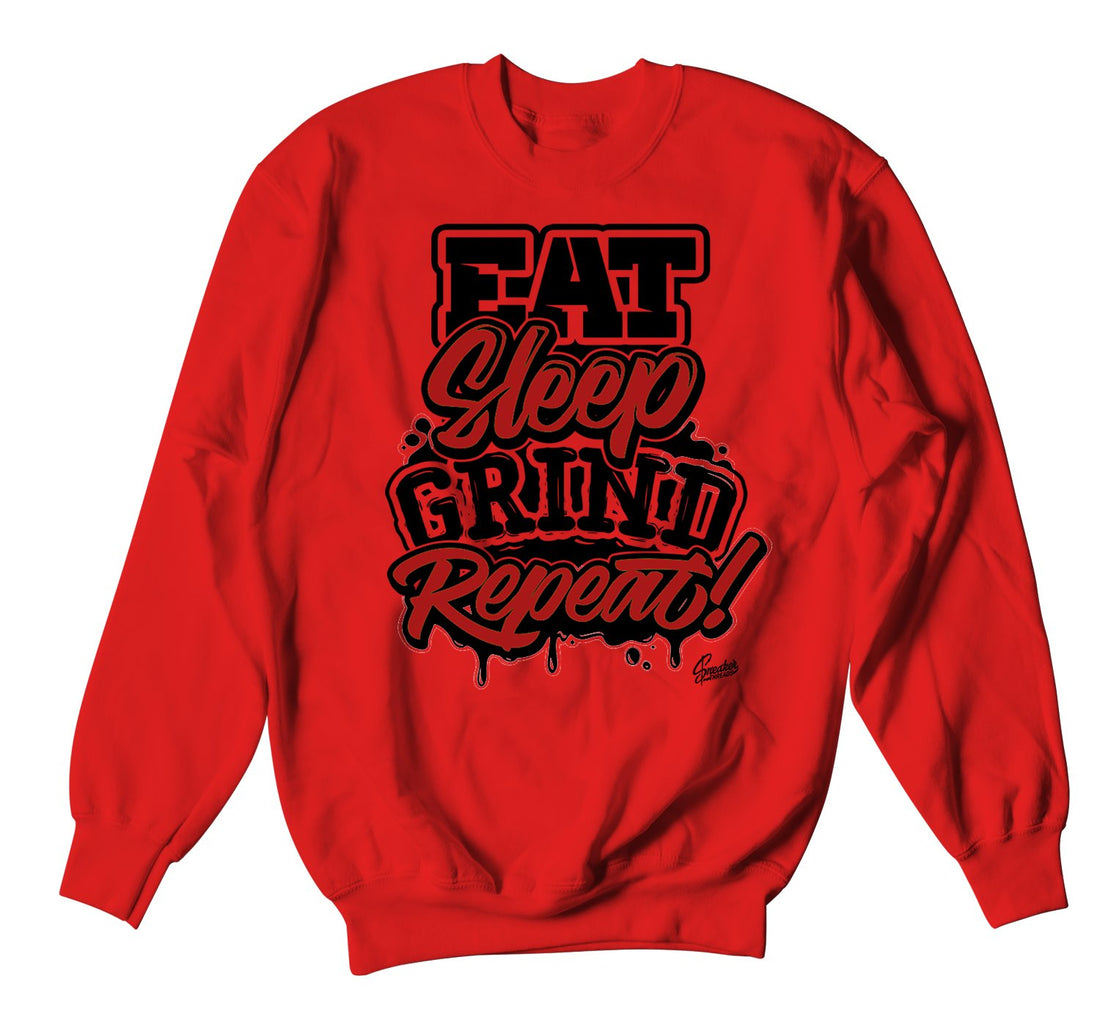 Red Freshest Grind Repeat Sweater for Red Carpet 17