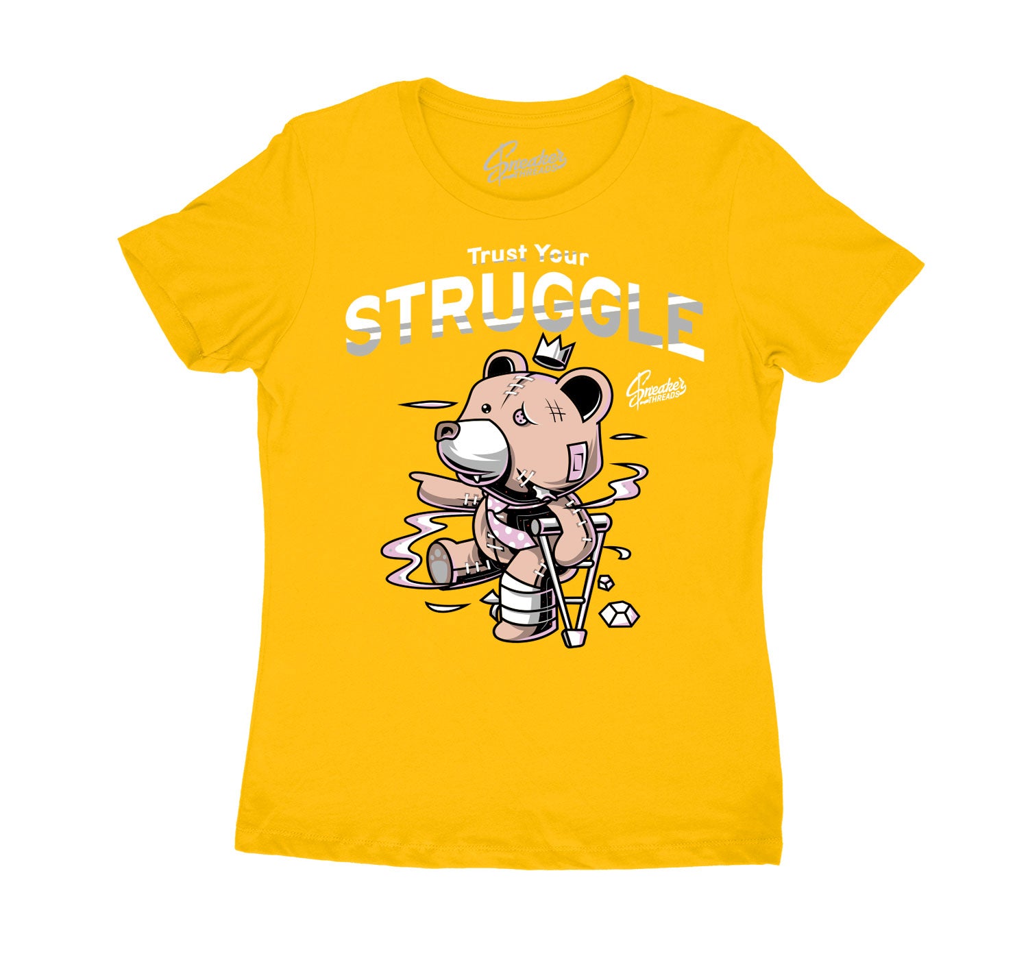 Womens Arctic Punch 8 Shirt -Trust Your Struggle - Yellow