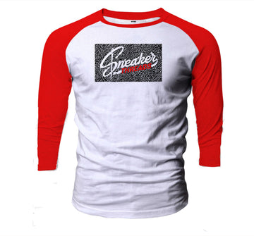 Red Cement Jordan 3s matching mens baseball tee collection 