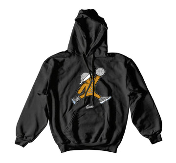 Retro 11 Cool Grey Hoody - Air Gingerbread - Black