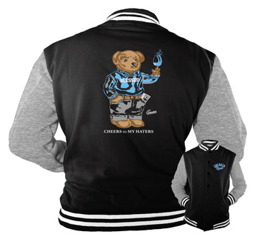 Retro 3 Valor Blue Jacket - Cheers Bear - Black