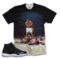 Tees to match Jordan 11 72-10 sneaker shirts. Record breaker tees. 