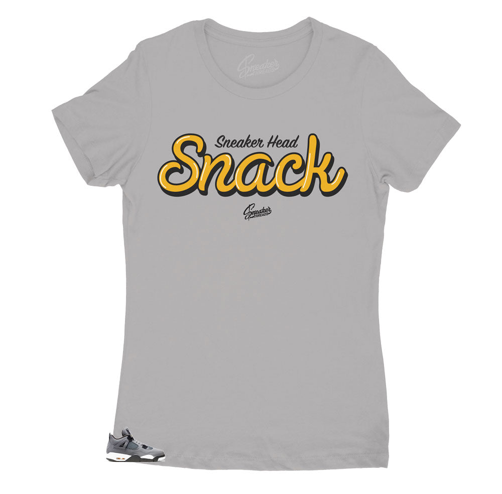 Jordan 4 Cool grey shirts for snack Women's