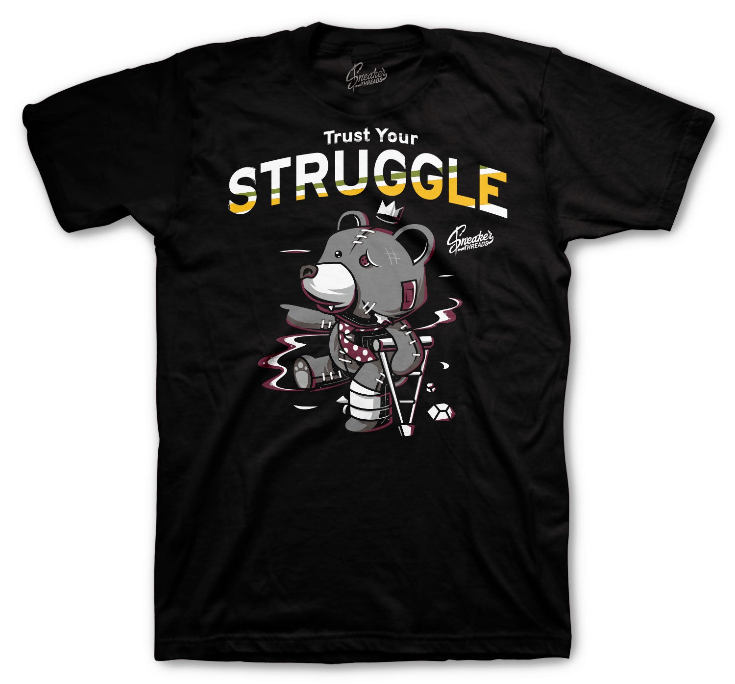Retro 6 Bordeaux Shirt - Trust Your Struggle - Black
