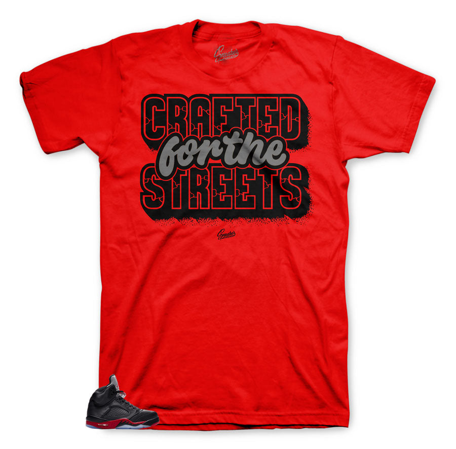 Jordan 5 Satin Crafted streets shirt