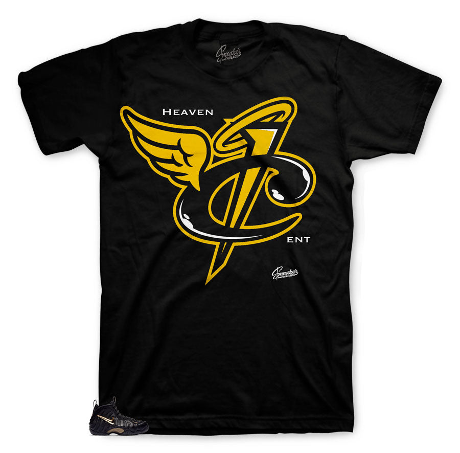 Gold and Black Metallic shirts for Foams Black Gold