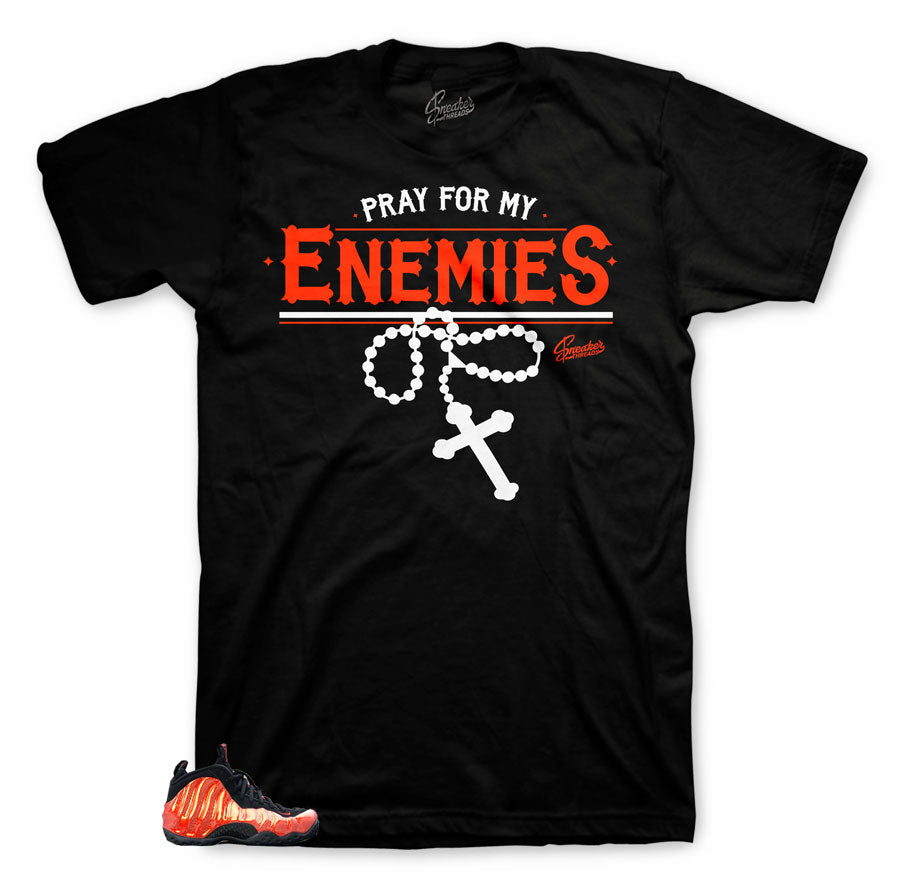 Foamposite Enemies shirt for Habanero Red