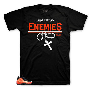 Foamposite Enemies shirt for Habanero Red
