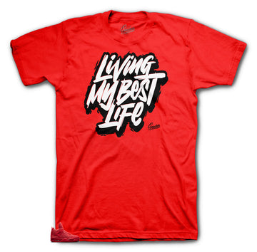 Retro 4 Red Flyknit Shirt - Livin Life - Red