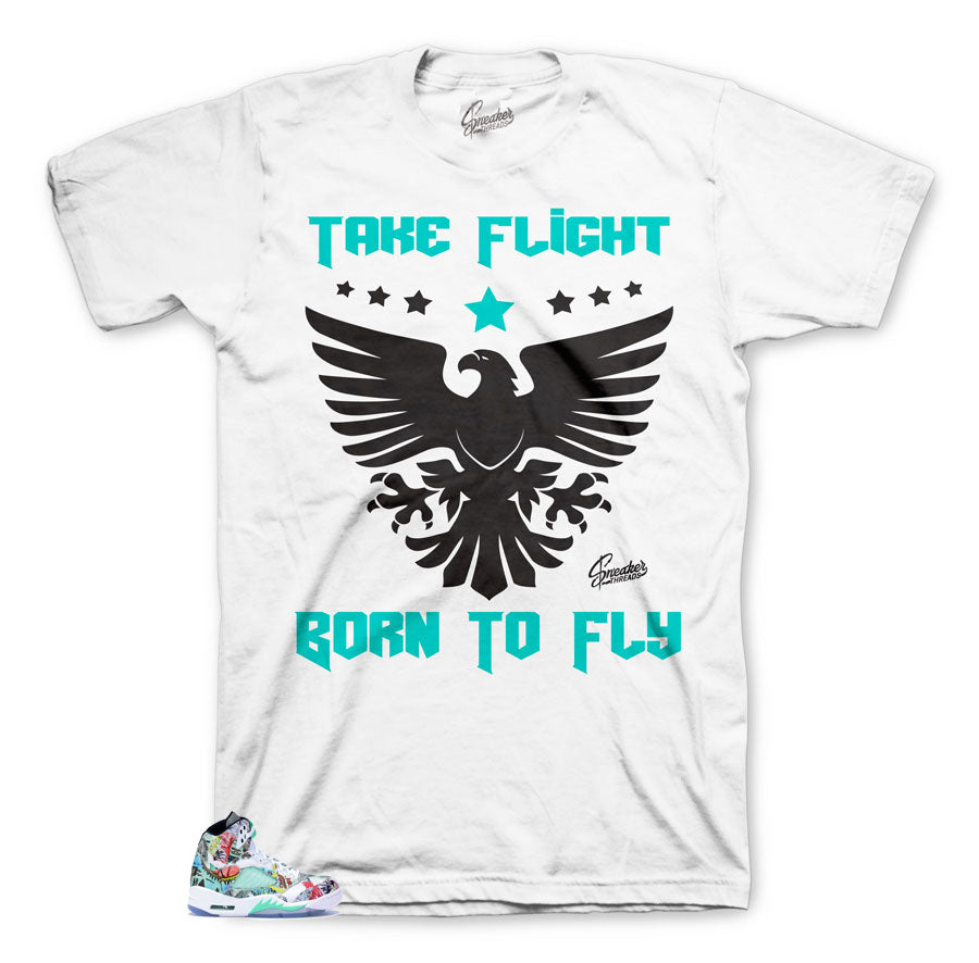 Wings shirt to match jordan 5 Wings