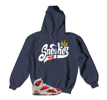 Retro 7 New Sheriff in Town Hoody - ST Crown - Navy