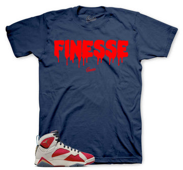Retro 7 New Sheriff in Town Shirt - Finesse - Navy