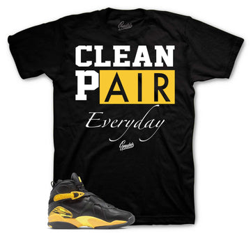 Retro 8 Taxi Shirt - Clean Pair - Black