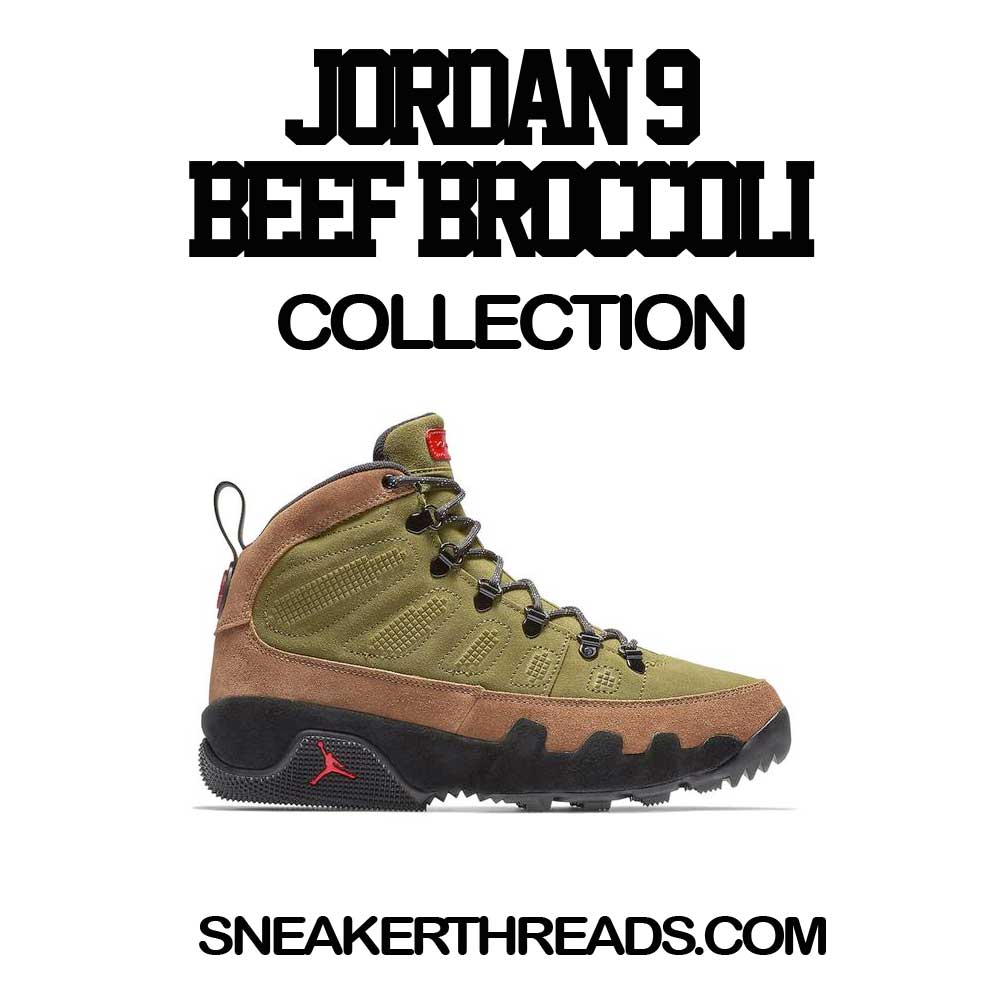 Retro 9 Beef And Broccoli Shirt - Finesse - Military Green