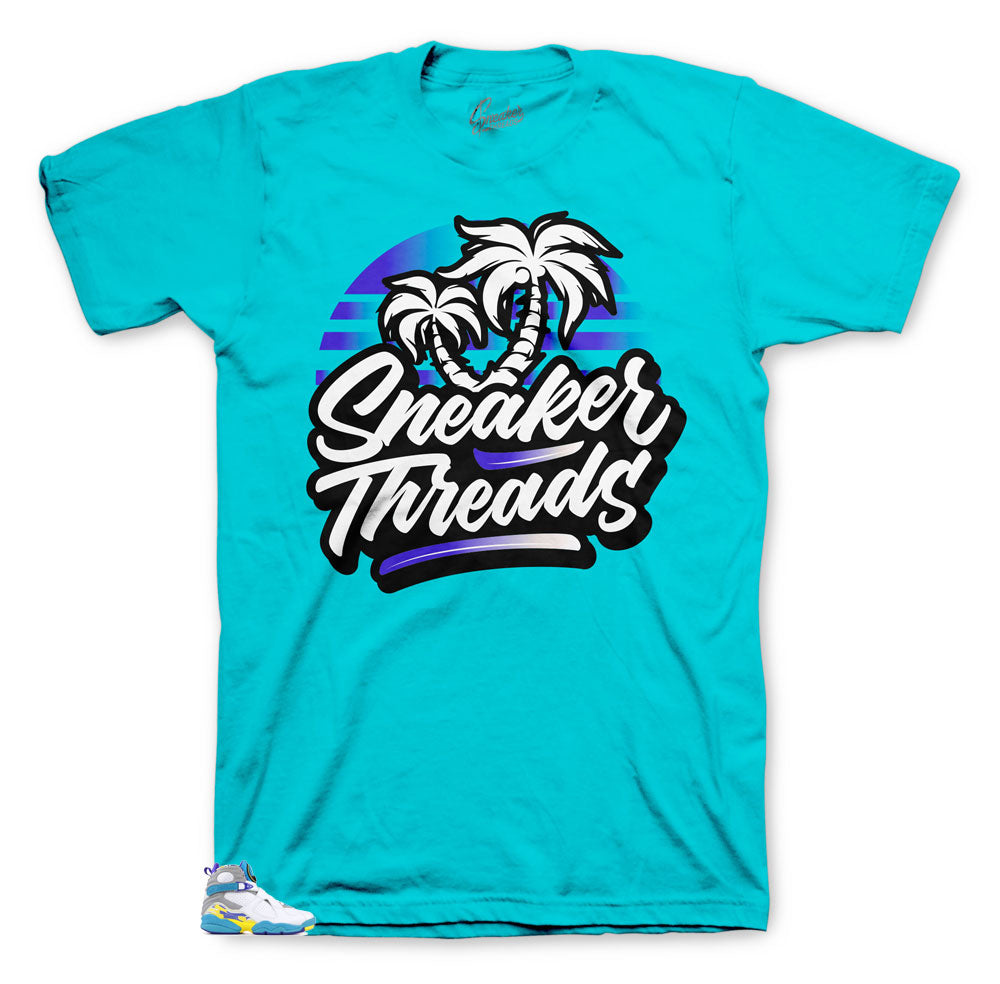 Jordan 8 white aqua sneaker tees match retro 8s womens aqua shirts. 