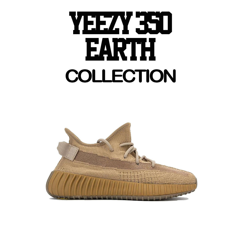 Yeezy earth 350 that match perfectly with the mens shirt collection 