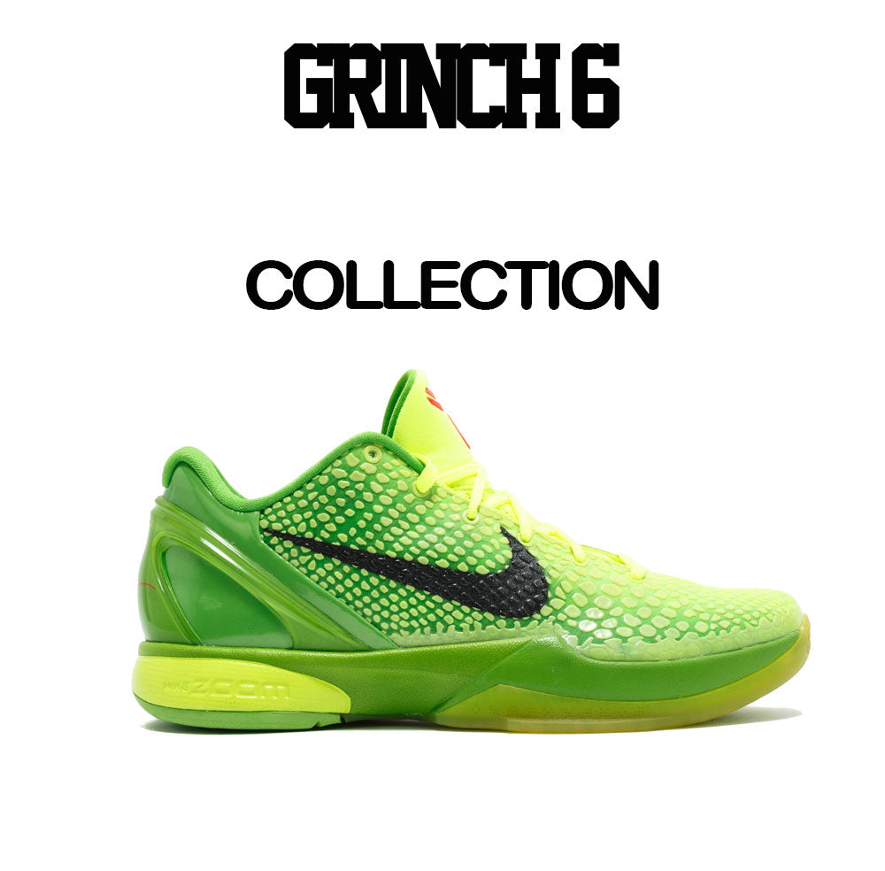 Crewnecks designed to match the sneaker grinch 6 s